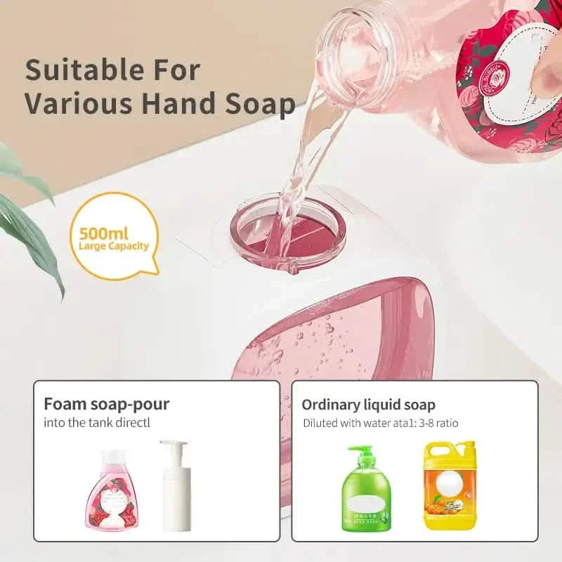 Automatic Foam Soap Dispenser – Touchless, USB Rechargeable, Adjustable Volume DailySale