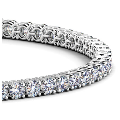 Lab Grown Round Diamond Tennis Bracelet in 14k White Gold (6 cctw F/G  VS2/SI1) Bids.com