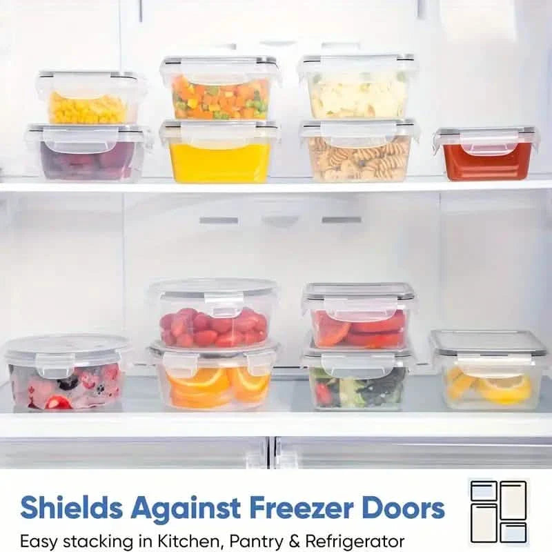 48-Piece Food Storage Container Set – Stackable, Microwave Safe, BPA Free DailySale