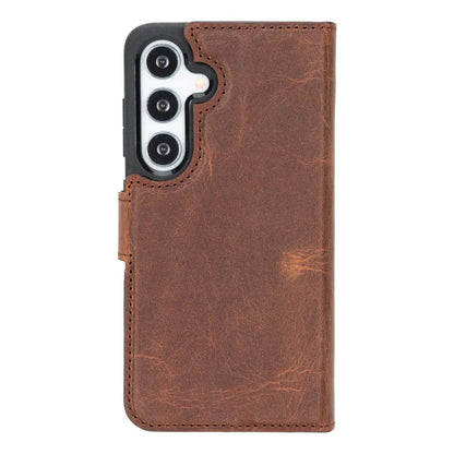 Samsung Galaxy S25 Leather Wallet Case Detachable RFID – Magic Mizuri Leather