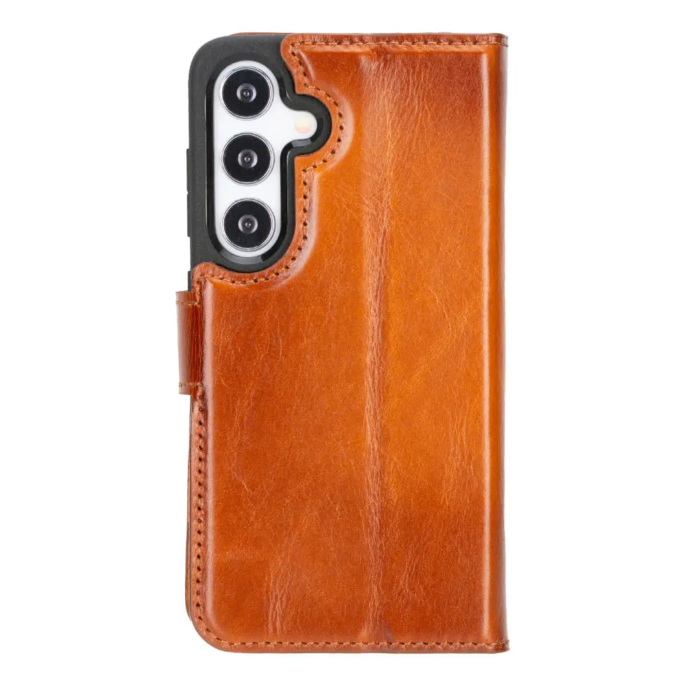 Samsung Galaxy S25 Leather Wallet Case Detachable RFID – Magic Mizuri Leather