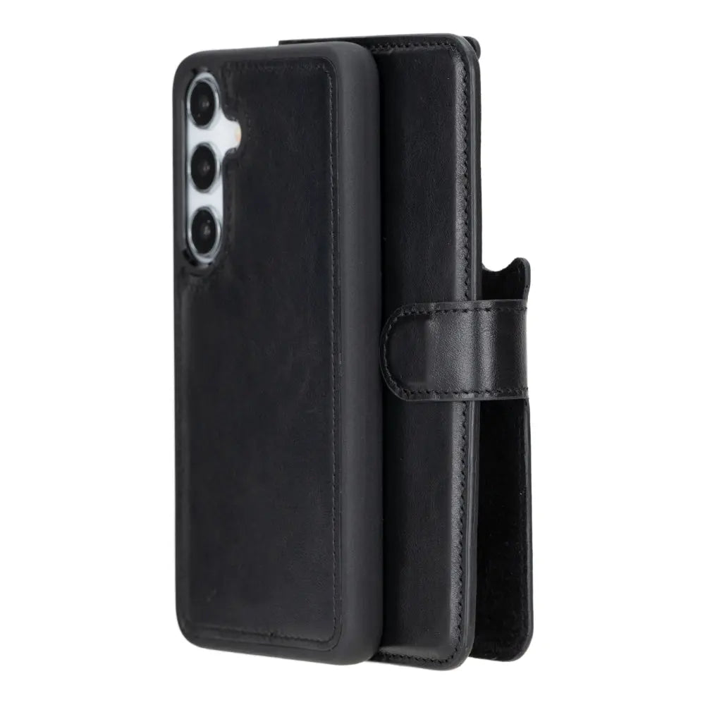 Samsung Galaxy S25 Plus Leather Wallet Case Detachable RFID – Magic Mizuri Leather