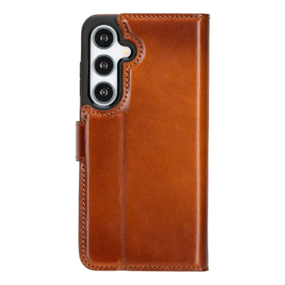 Samsung Galaxy S25 Plus Leather Wallet Case Detachable RFID – Magic Mizuri Leather