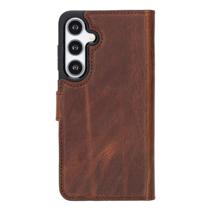 Samsung Galaxy S25 Plus Leather Wallet Case Detachable RFID – Magic Mizuri Leather