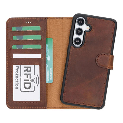 Samsung Galaxy S24 Plus Leather Wallet Case Detachable RFID – Magic Mizuri Leather