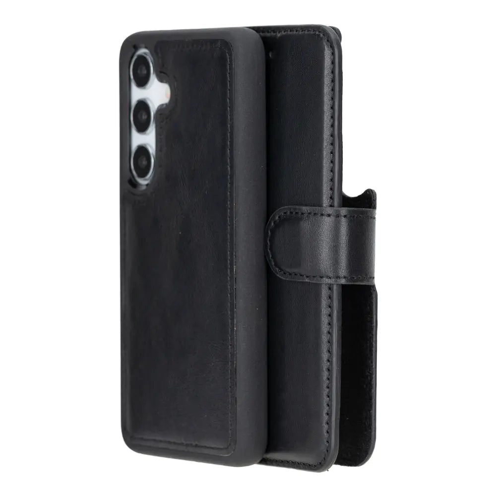 Samsung Galaxy S25 Leather Wallet Case Detachable RFID – Magic Mizuri Leather