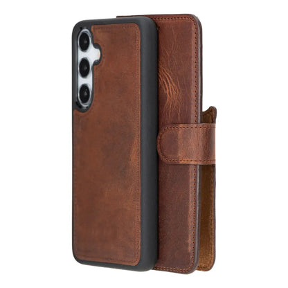Samsung Galaxy S25 Plus Leather Wallet Case Detachable RFID – Magic Mizuri Leather