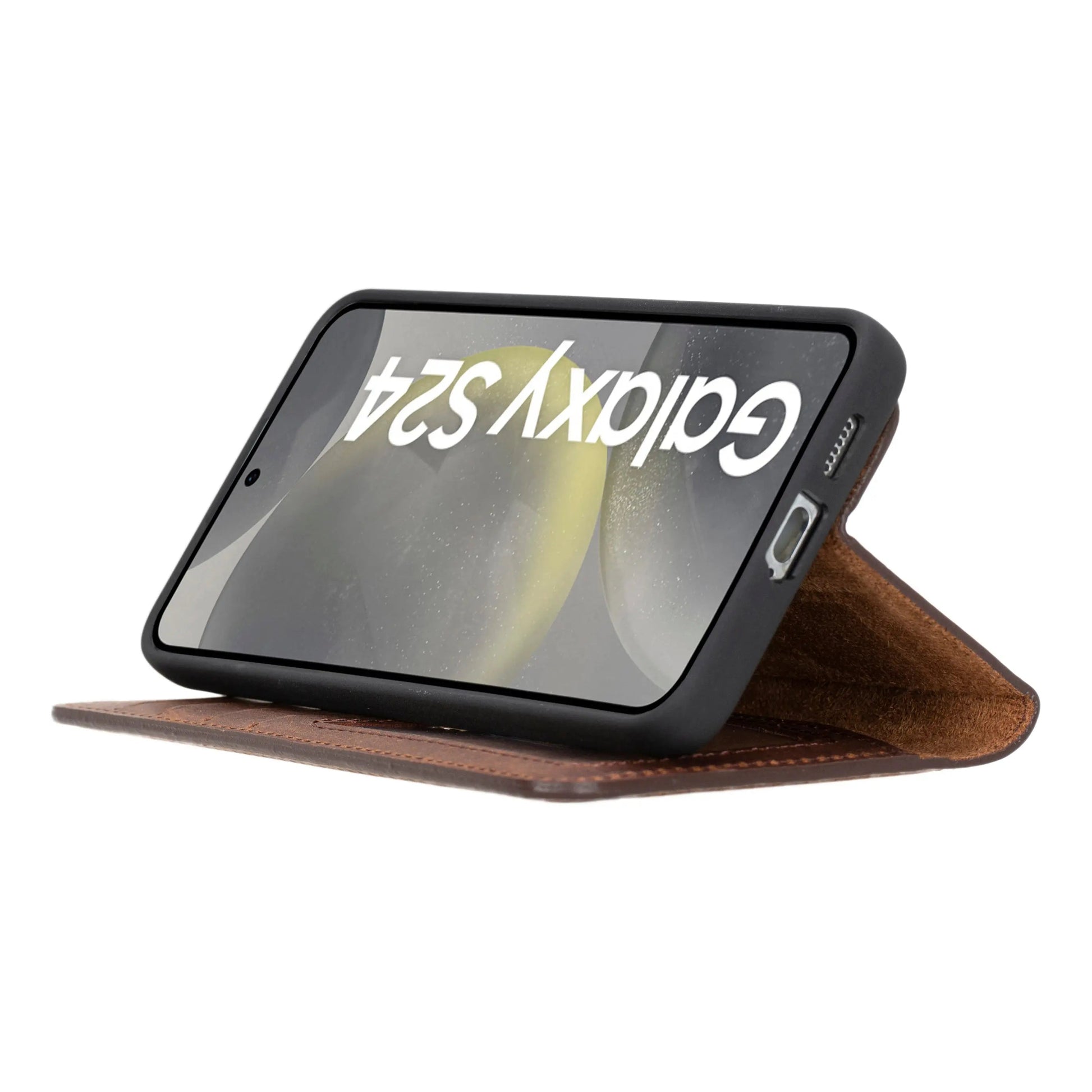 Samsung Galaxy S24 Plus Leather Wallet Case Detachable RFID – Magic Mizuri Leather