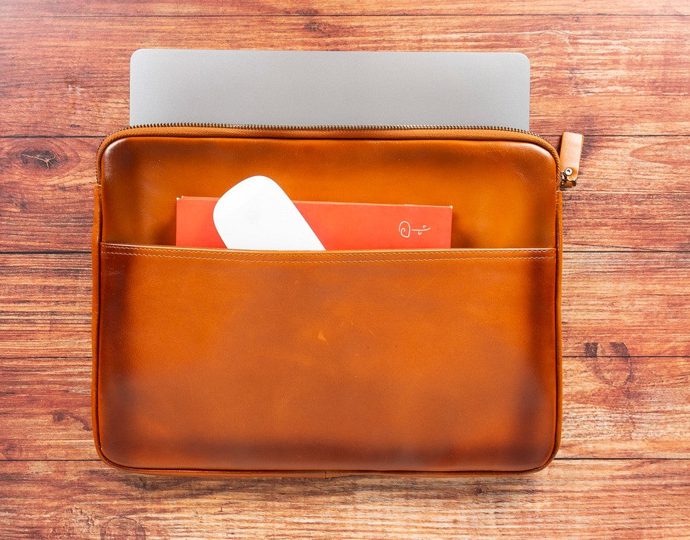 Awe Slim Leather Laptop / Tablet Bag Mizuri Leather