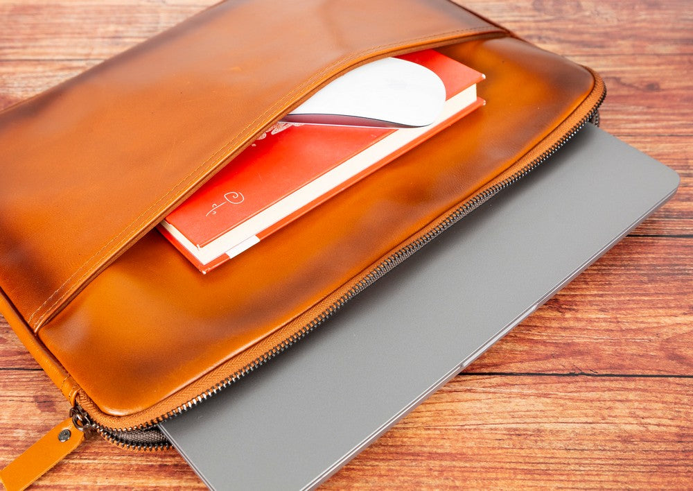 Awe Slim Leather Laptop / Tablet Bag Mizuri Leather