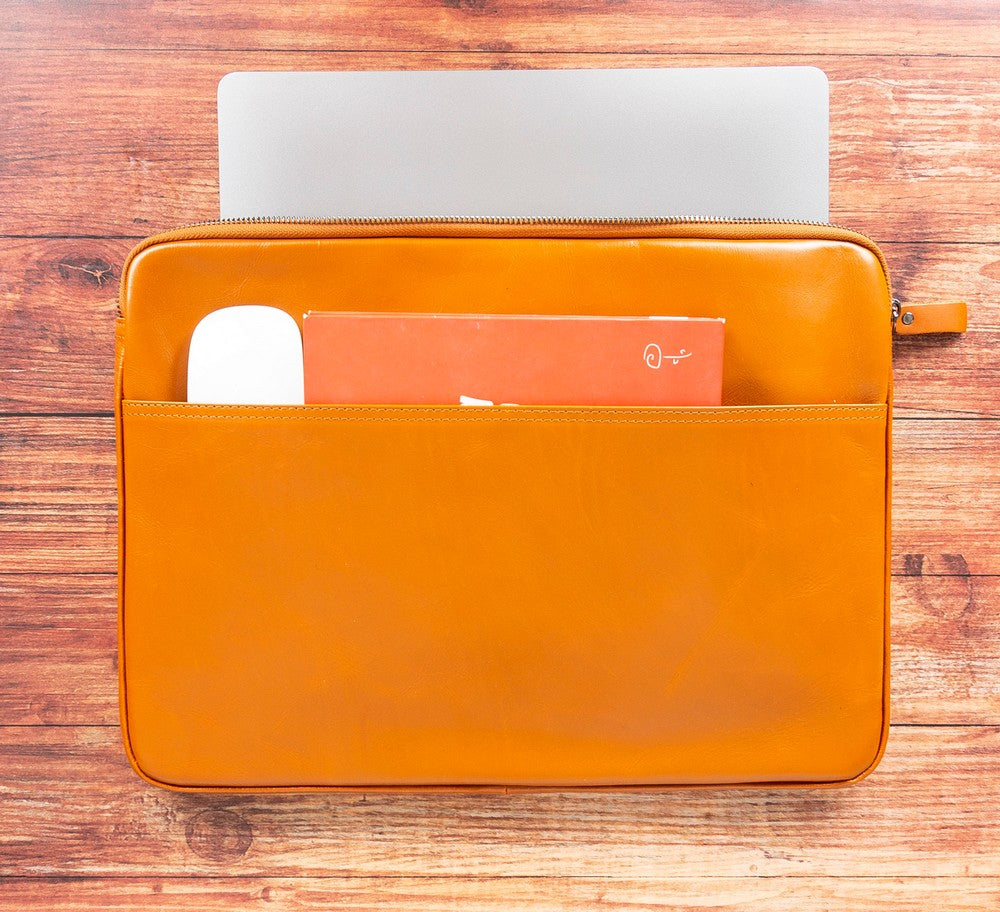 Awe Slim Leather Laptop / Tablet Bag Mizuri Leather