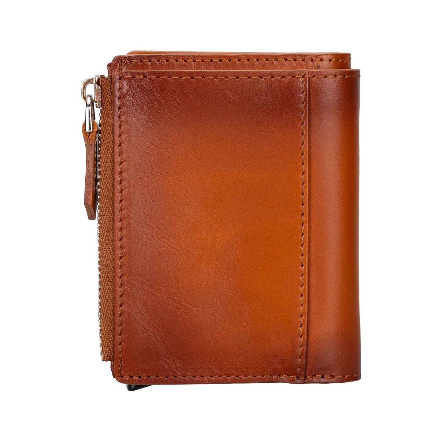 Leather Zip Mechanical Card Holder Mizuri Leather