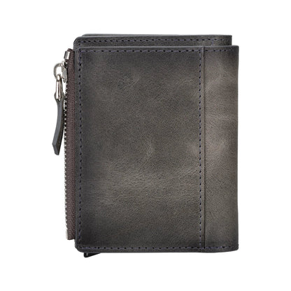 Leather Zip Mechanical Card Holder Mizuri Leather