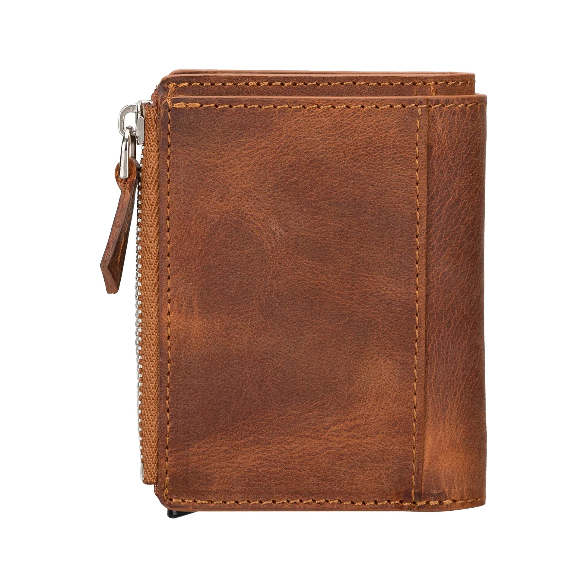 Leather Zip Mechanical Card Holder Mizuri Leather