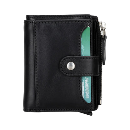 Leather Zip Mechanical Card Holder Mizuri Leather