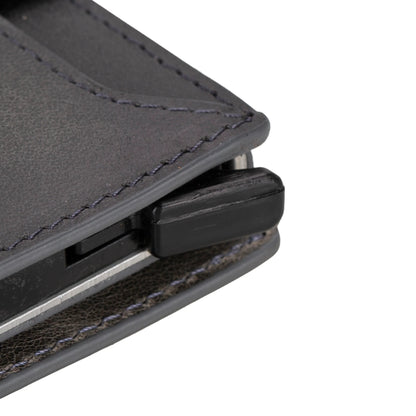 Leather Zip Mechanical Card Holder Mizuri Leather