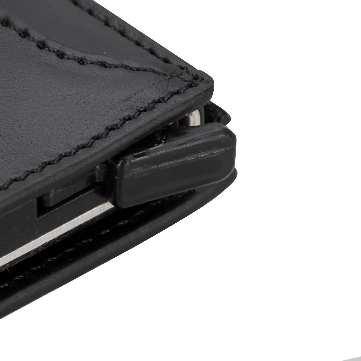 Leather Zip Mechanical Card Holder Mizuri Leather