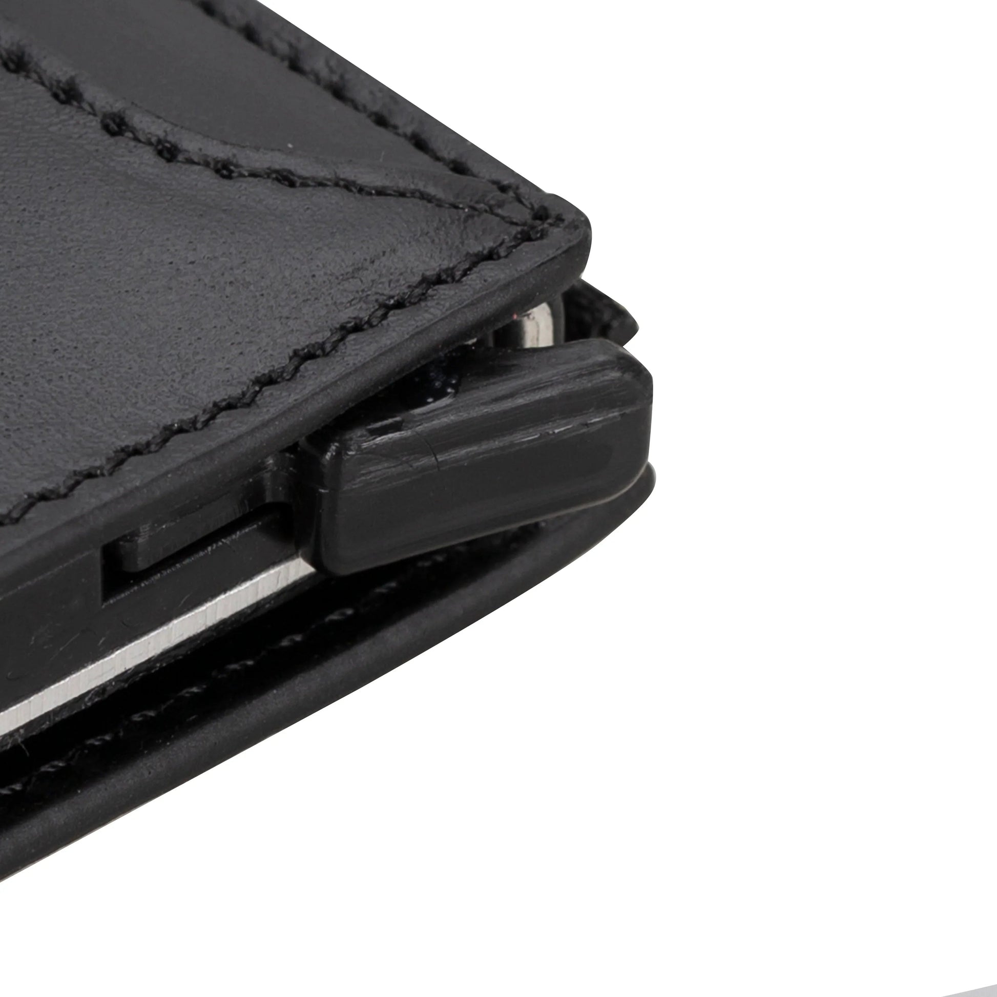 Leather Zip Mechanical Card Holder Mizuri Leather