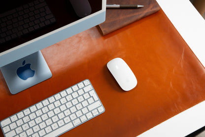 Natural Leather Desk Mat (91 cm x 48 cm) Mizuri Leather