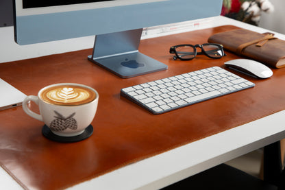 Natural Leather Desk Mat (91 cm x 48 cm) Mizuri Leather