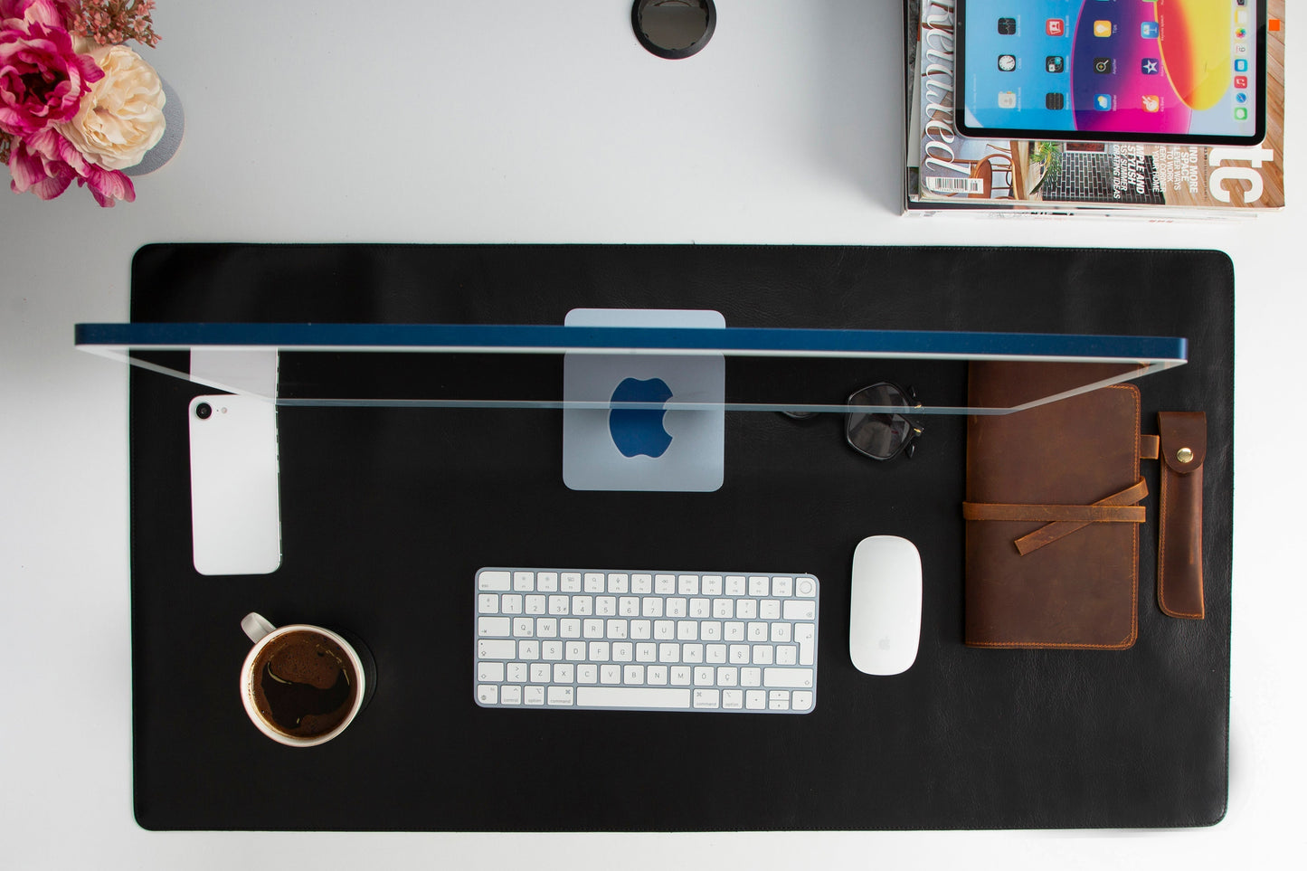 Natural Leather Desk Mat (91 cm x 48 cm) Mizuri Leather