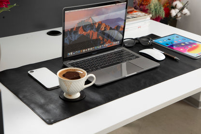 Natural Leather Desk Mat (37 cm x 80 cm) Mizuri Leather
