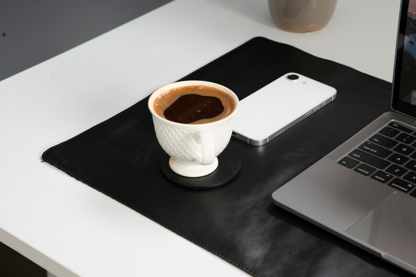 Natural Leather Desk Mat (37 cm x 80 cm) Mizuri Leather