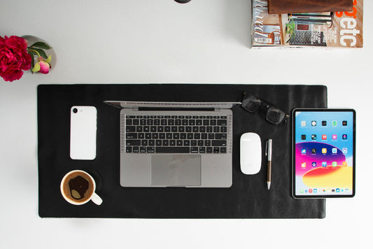 Leather Desk Mat (37 cm X 80 cm) Mizuri Leather
