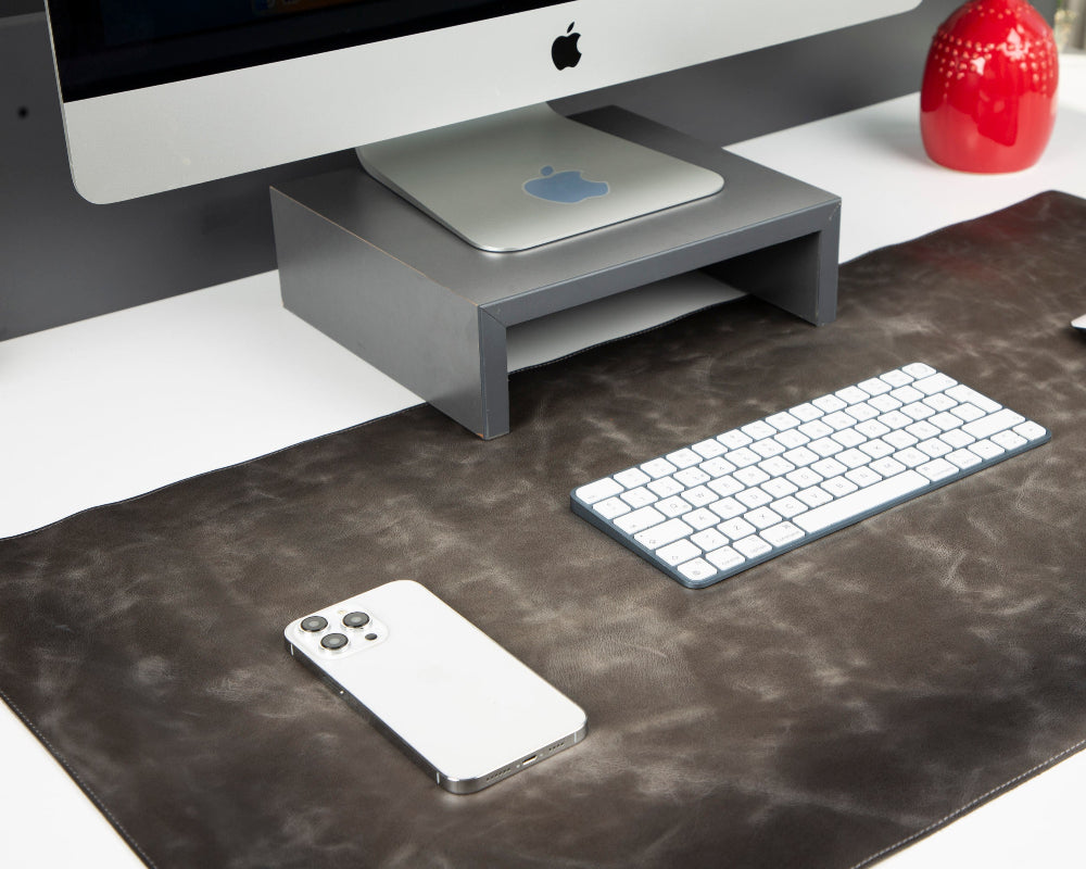 Leather Desk Mat (37 cm X 80 cm) Mizuri Leather