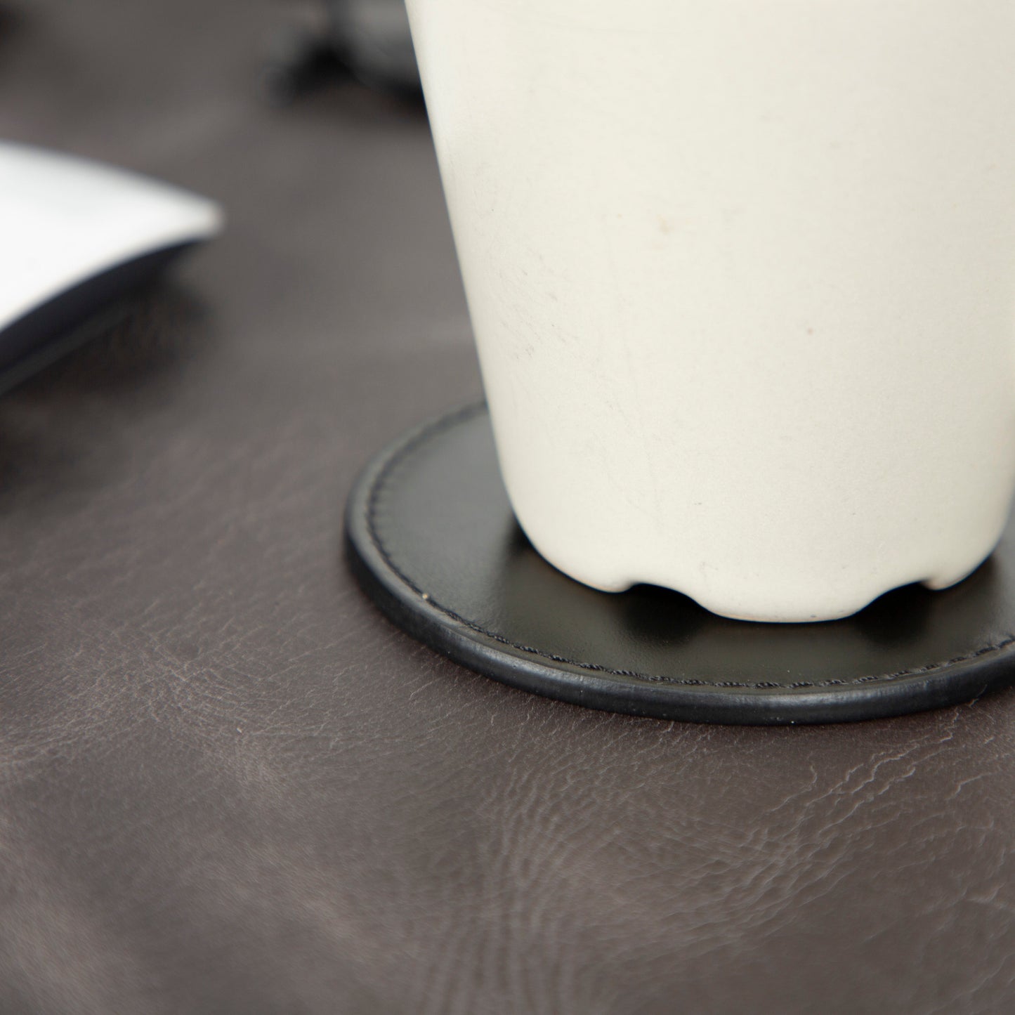 Divine Cup Leather Coaster Set Mizuri Leather