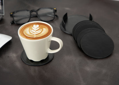 Divine Cup Leather Coaster Set Mizuri Leather