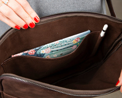 Awe Slim Leather Laptop / Tablet Bag Mizuri Leather