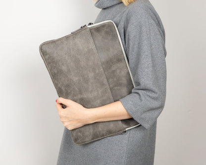 Awe Slim Leather Laptop / Tablet Bag Mizuri Leather