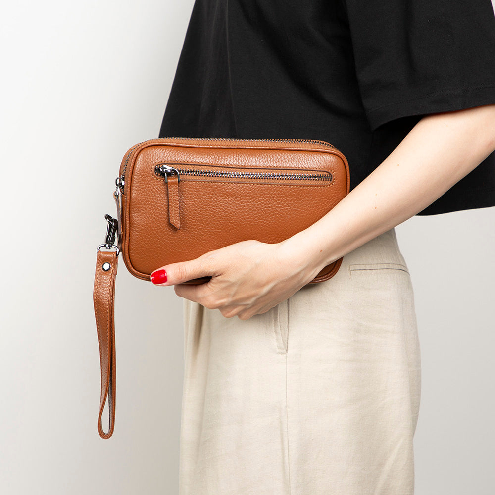 Noma Leather Clutch Bag Mizuri Leather