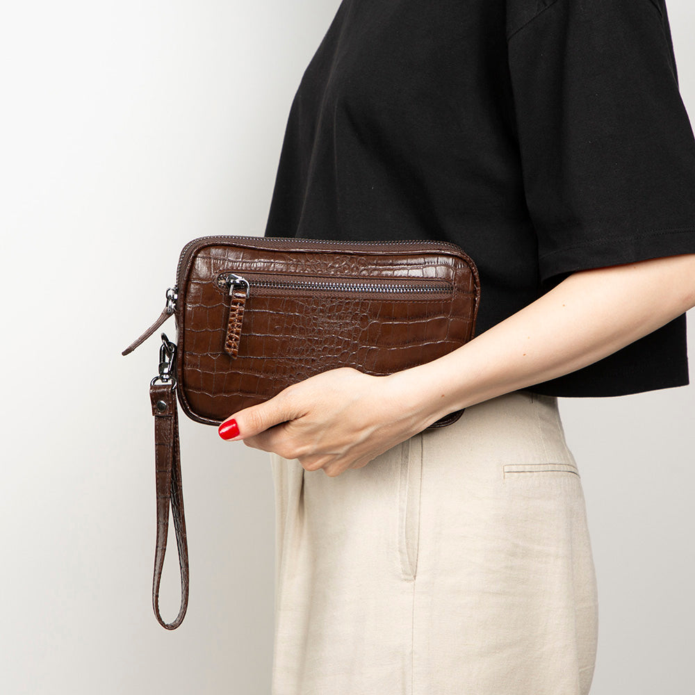 Noma Leather Clutch Bag Mizuri Leather