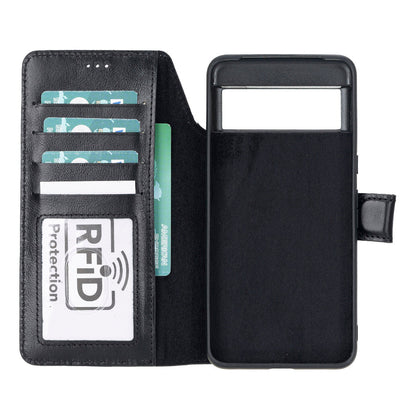 Google Pixel 8 Pro Leather Wallet Case Detachable RFID – Magic Mizuri Leather