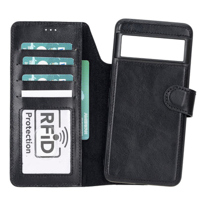 Google Pixel 10 / 10 Pro Leather Wallet Case Detachable RFID – Magic Mizuri Leather