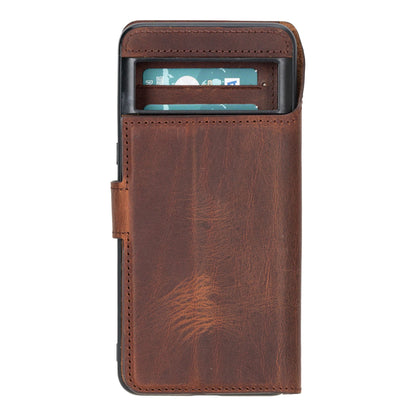 Google Pixel 10 Pro XL Leather Wallet Case Detachable RFID – Magic Mizuri Leather