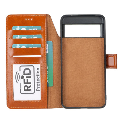 Google Pixel 10 / 10 Pro Leather Wallet Case Detachable RFID – Magic Mizuri Leather