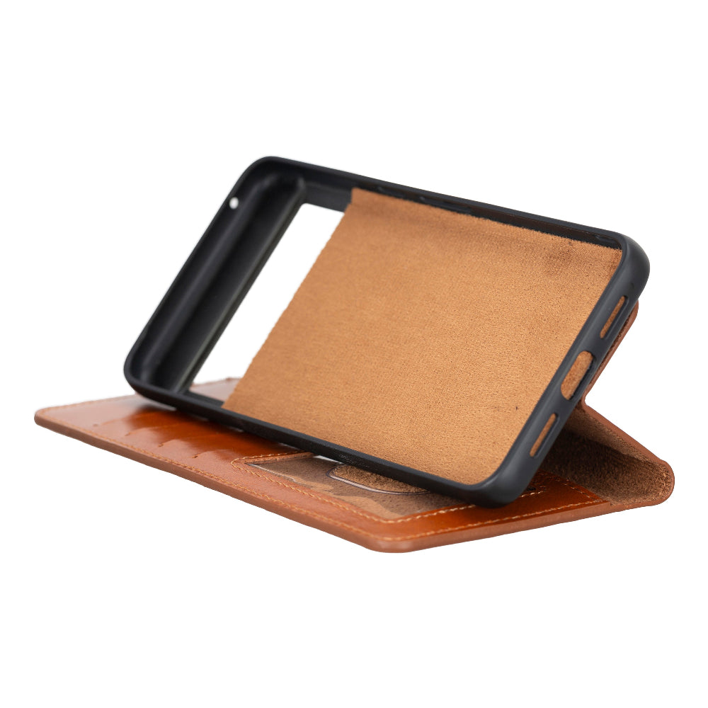 Google Pixel 8 Pro Leather Wallet Case Detachable RFID – Magic Mizuri Leather