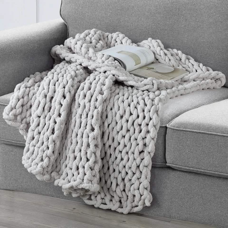 50" X 60" Kathy Ireland Chunky Chenille Plush Throw DailySale