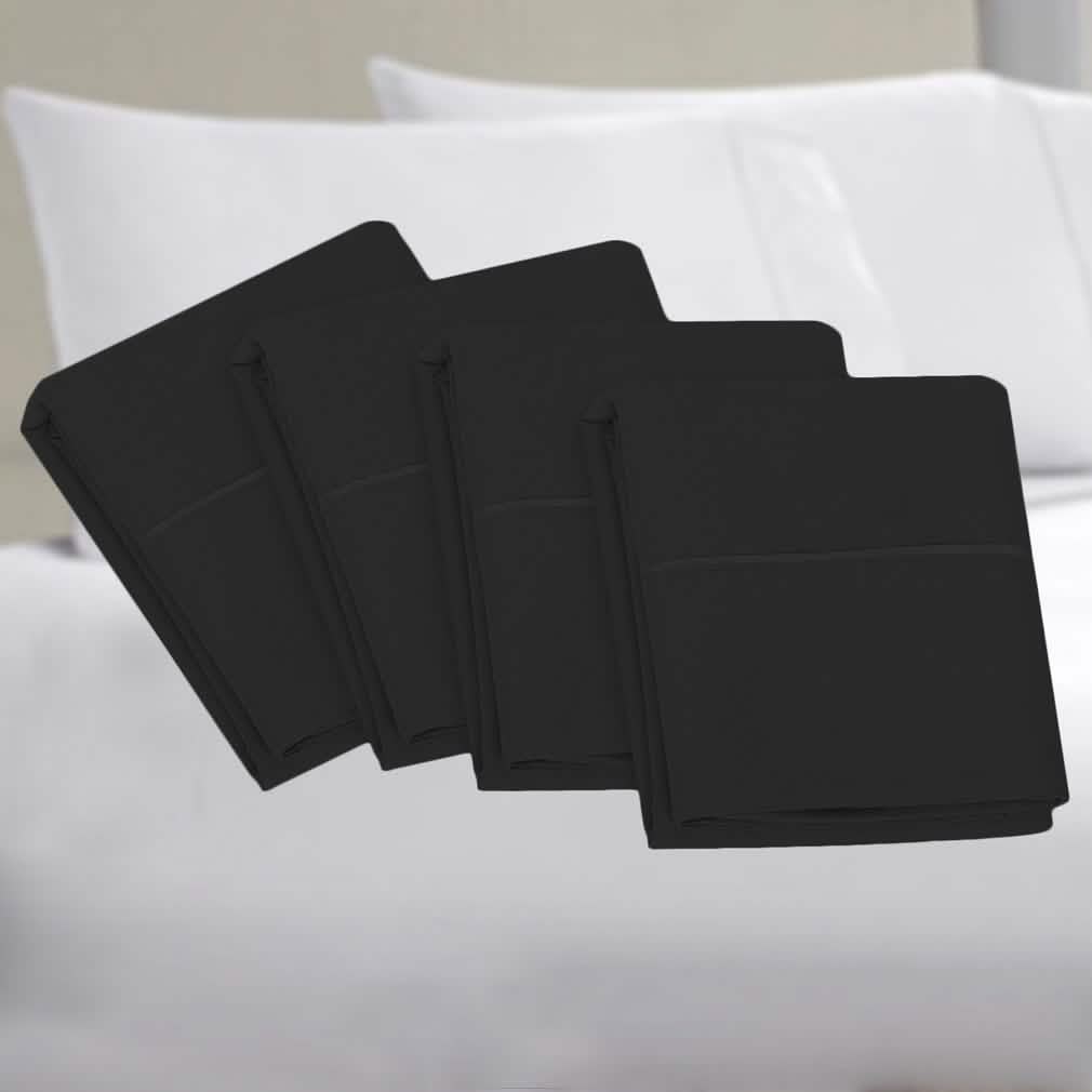 4-Piece Set: Bamboo Premium Ultra Soft Pillow Case - Assorted Sizes DailySale