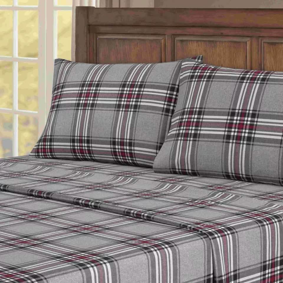 4-Piece: Kathy Ireland 100% Turkish Cotton Flannel Sheet Set DailySale