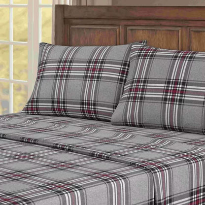 4-Piece: Kathy Ireland 100% Turkish Cotton Flannel Sheet Set DailySale