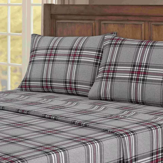 4-Piece: Kathy Ireland 100% Turkish Cotton Flannel Sheet Set DailySale