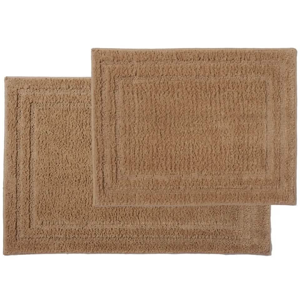 2-Piece: Bibb Home Microfiber Shag Bath Mat Set DailySale