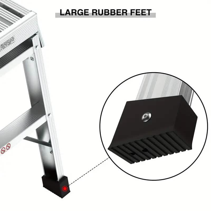 Portable Bench Folding Ladder Stool with Non-Slip Design DailySale