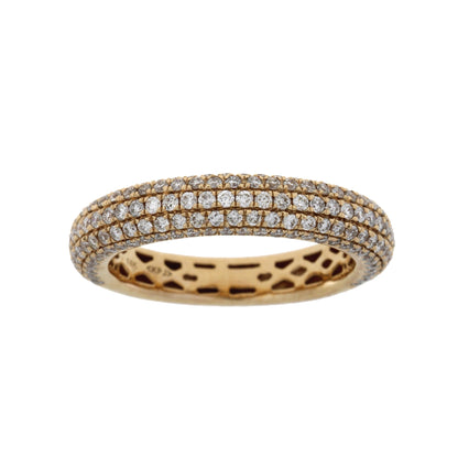 Genuine 1.00ct Diamond Wedding Band Ring 14KT Rose Gold Bids.com
