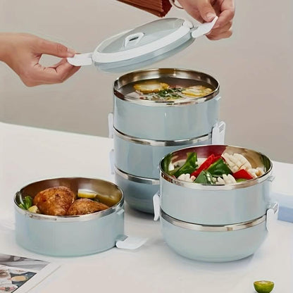 Stainless Steel Insulated Bento Lunch Box – 2/3/4 Layer DailySale