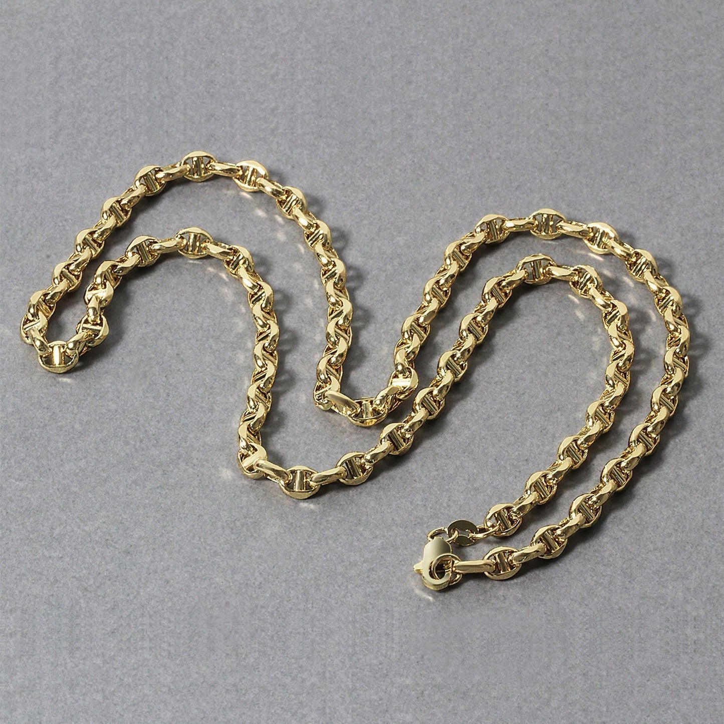 4.5mm 14k Yellow Gold Anchor Chain Bids.com